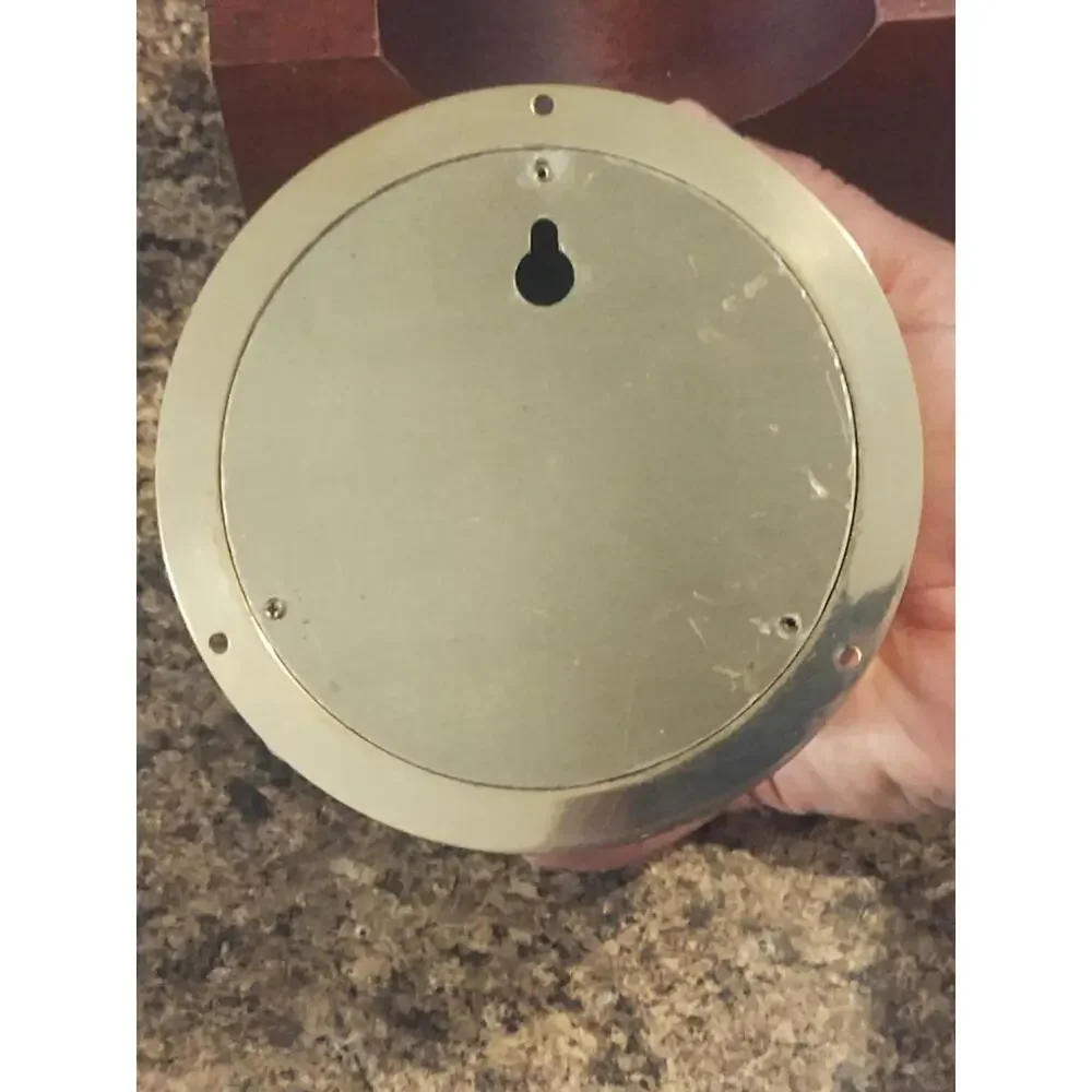 Tiffany & Co Brass Commemorative Ship's Clock with‎ Mahogany Base